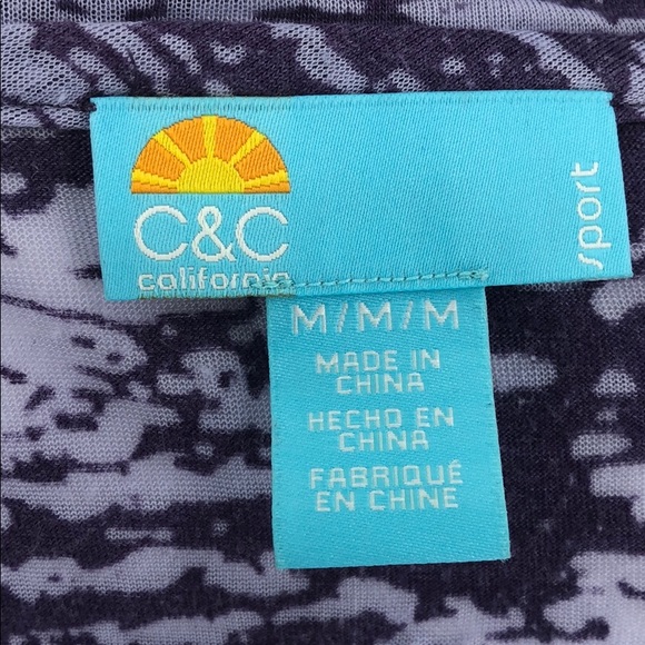 Purple Burnout High-Low Tunic Top Size M - Picture 5 of 5